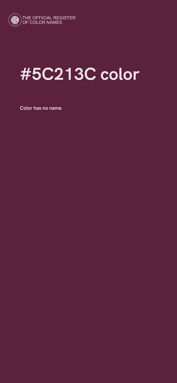 #5C213C color image