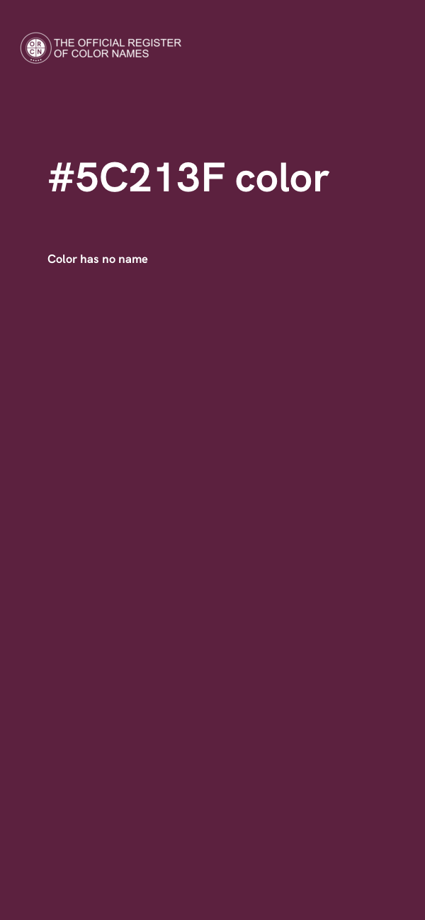 #5C213F color image