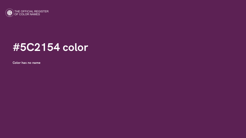 #5C2154 color image