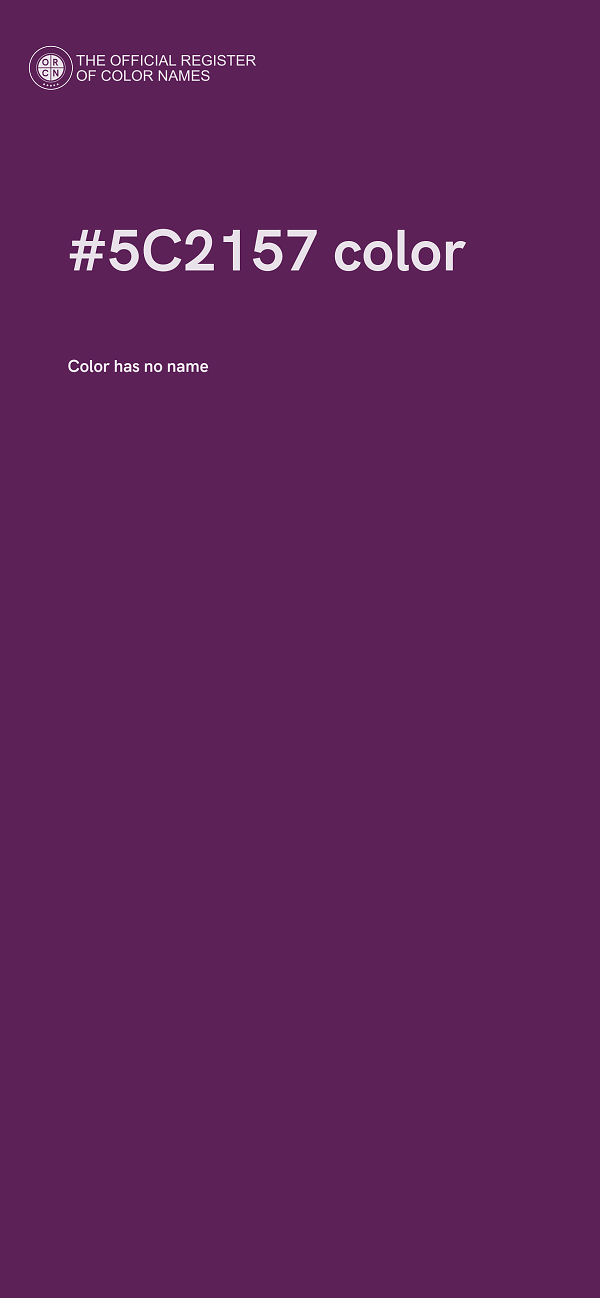 #5C2157 color image