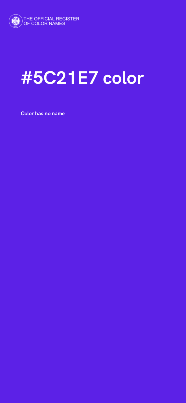 #5C21E7 color image