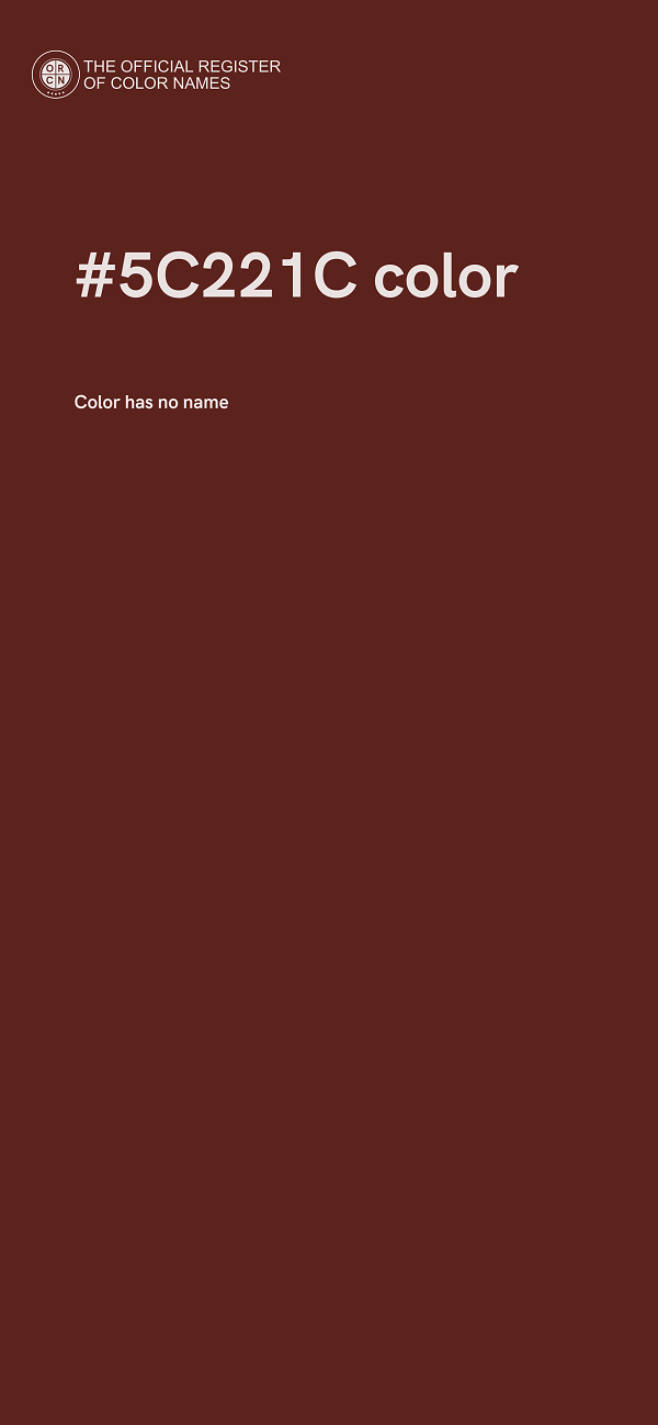 #5C221C color image