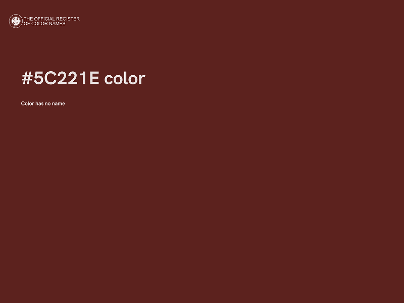 #5C221E color image