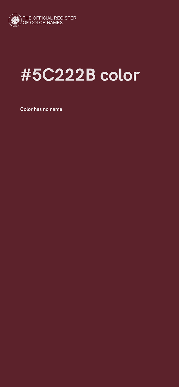 #5C222B color image