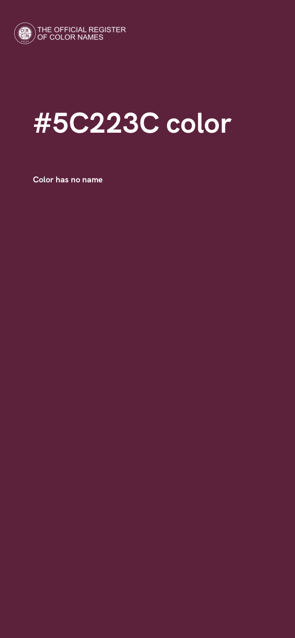 #5C223C color image