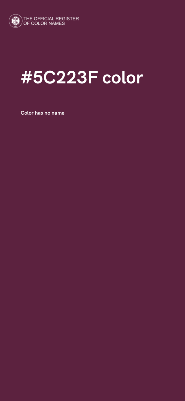 #5C223F color image