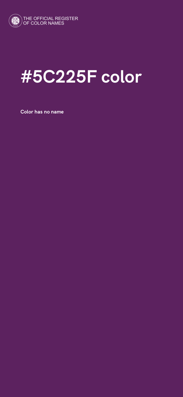 #5C225F color image