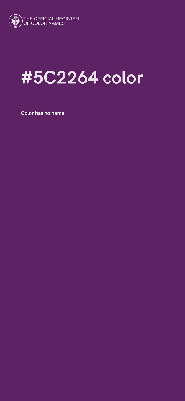 #5C2264 color image
