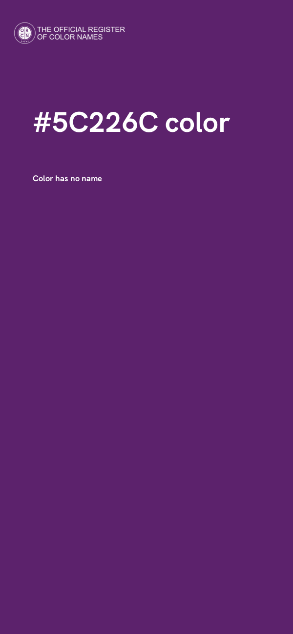 #5C226C color image