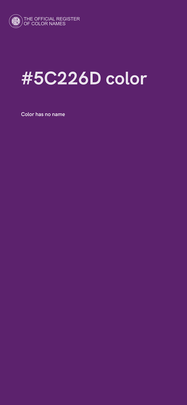 #5C226D color image