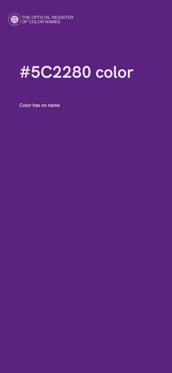#5C2280 color image