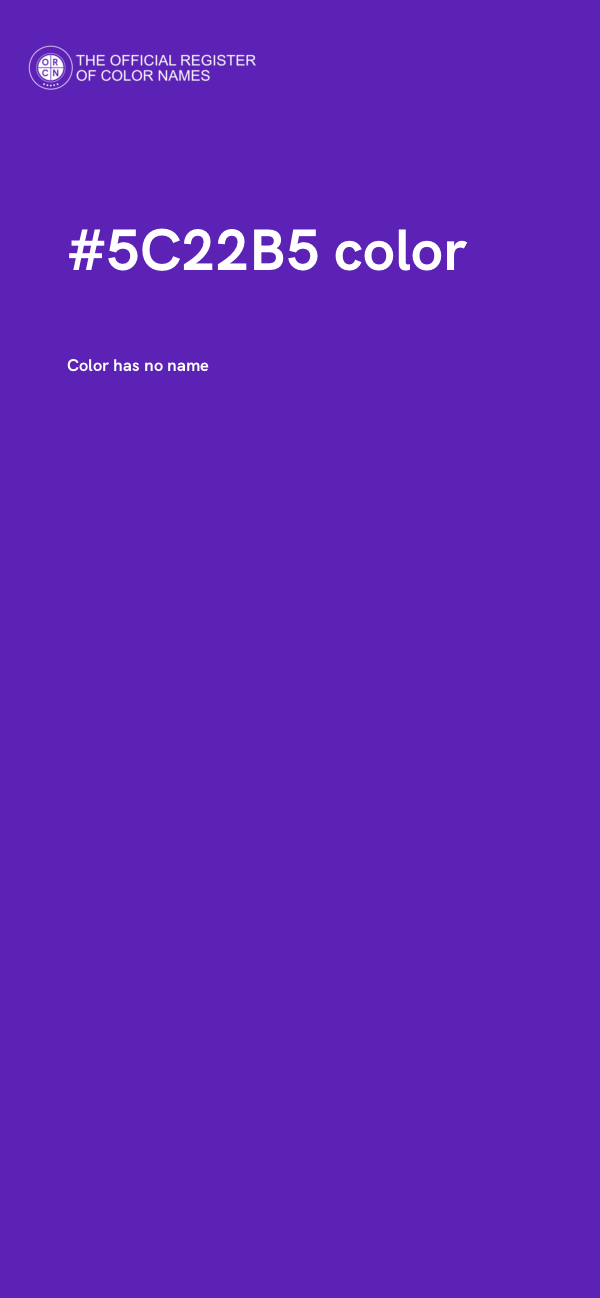 #5C22B5 color image