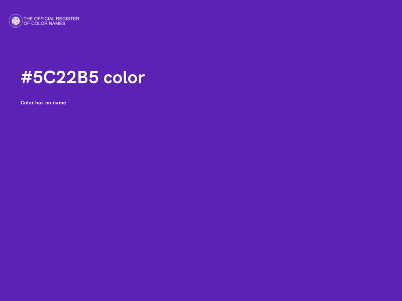 #5C22B5 color image