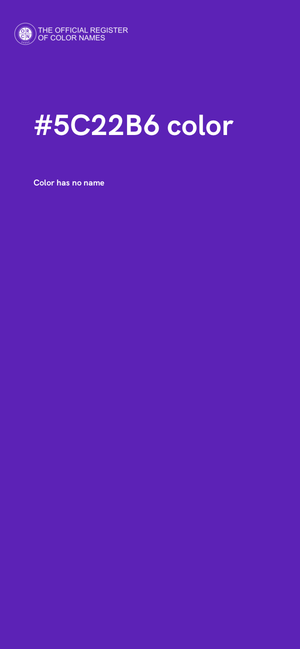 #5C22B6 color image