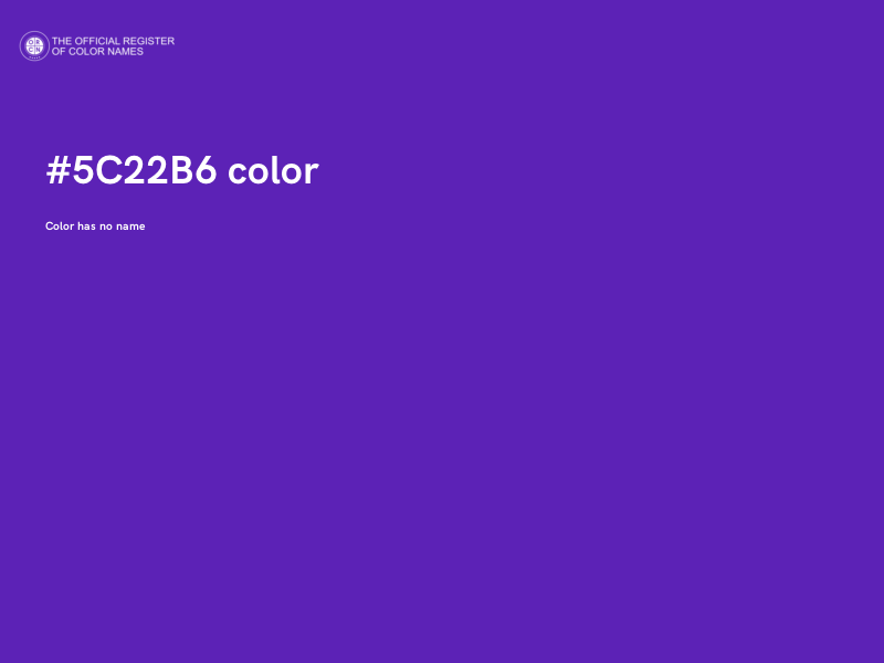 #5C22B6 color image