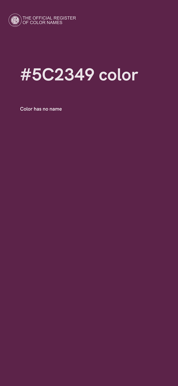 #5C2349 color image