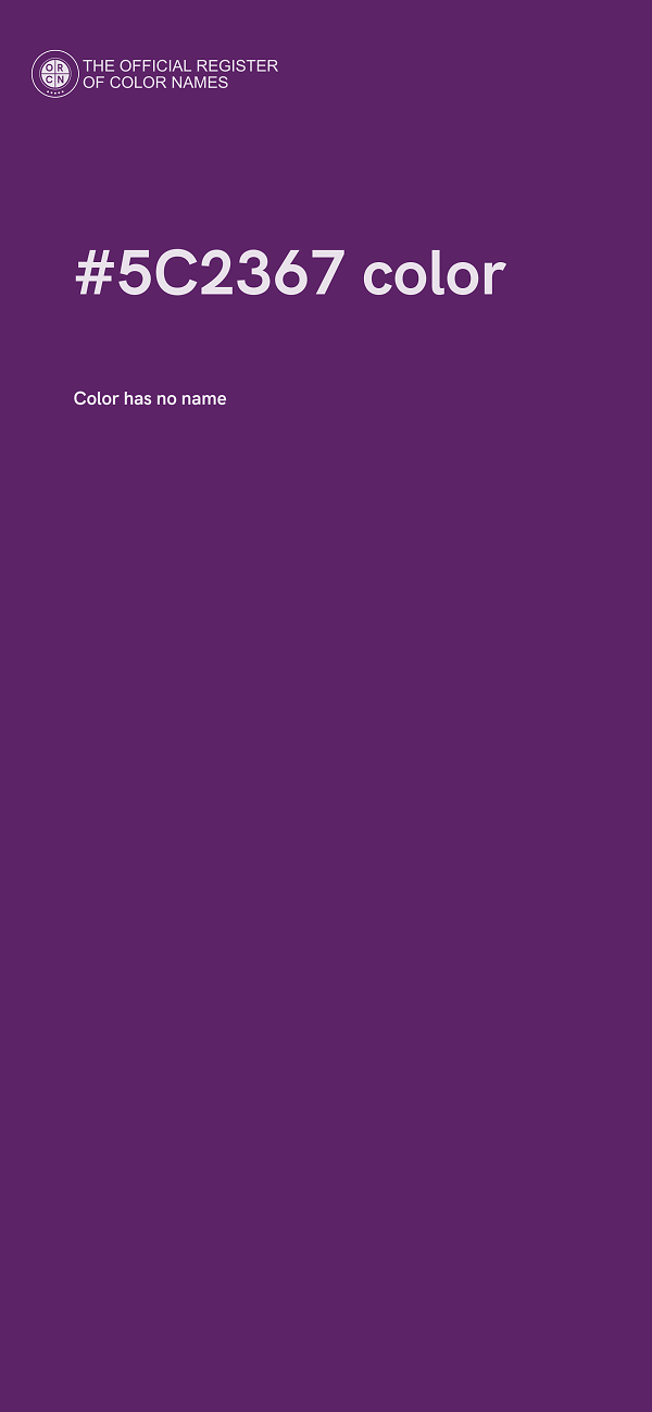 #5C2367 color image