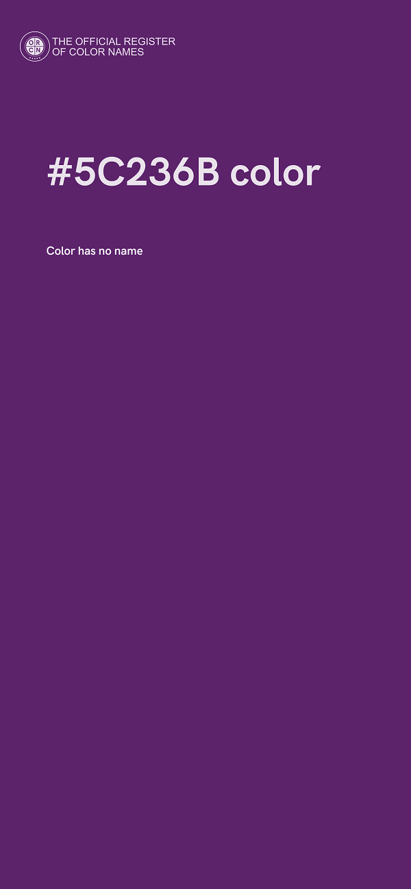 #5C236B color image