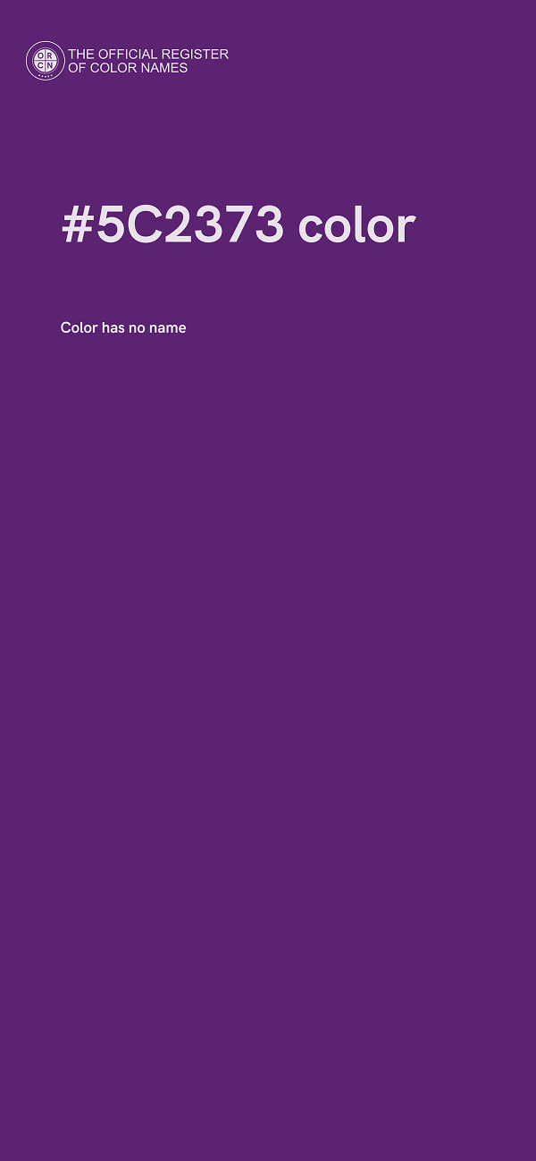 #5C2373 color image