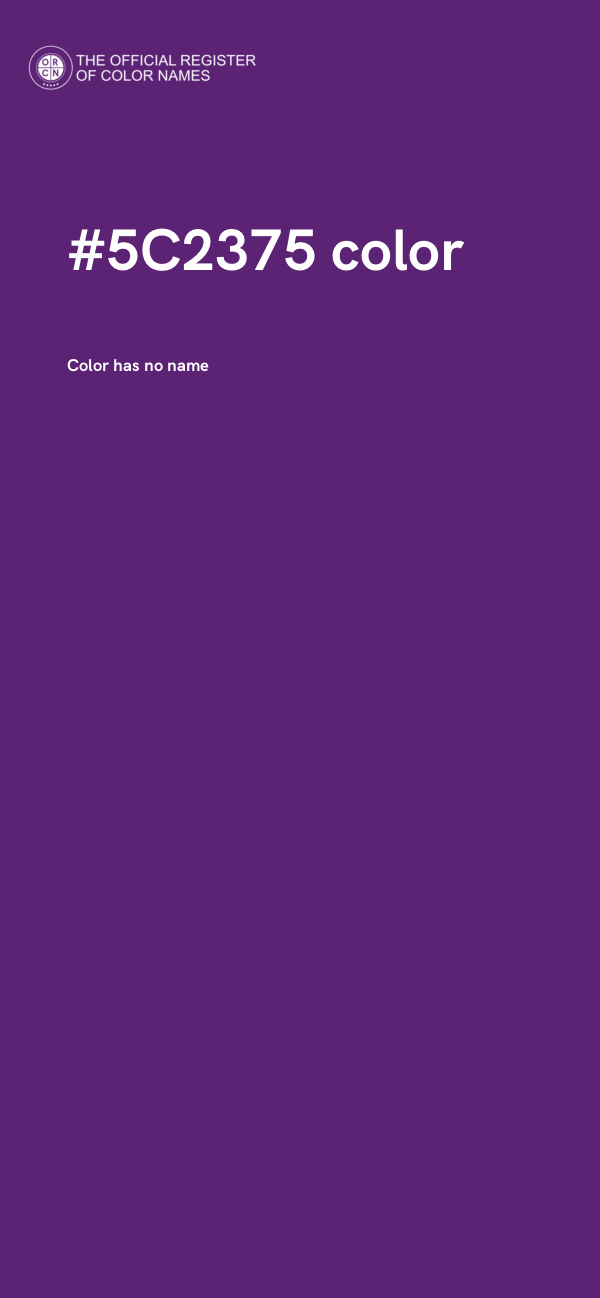 #5C2375 color image