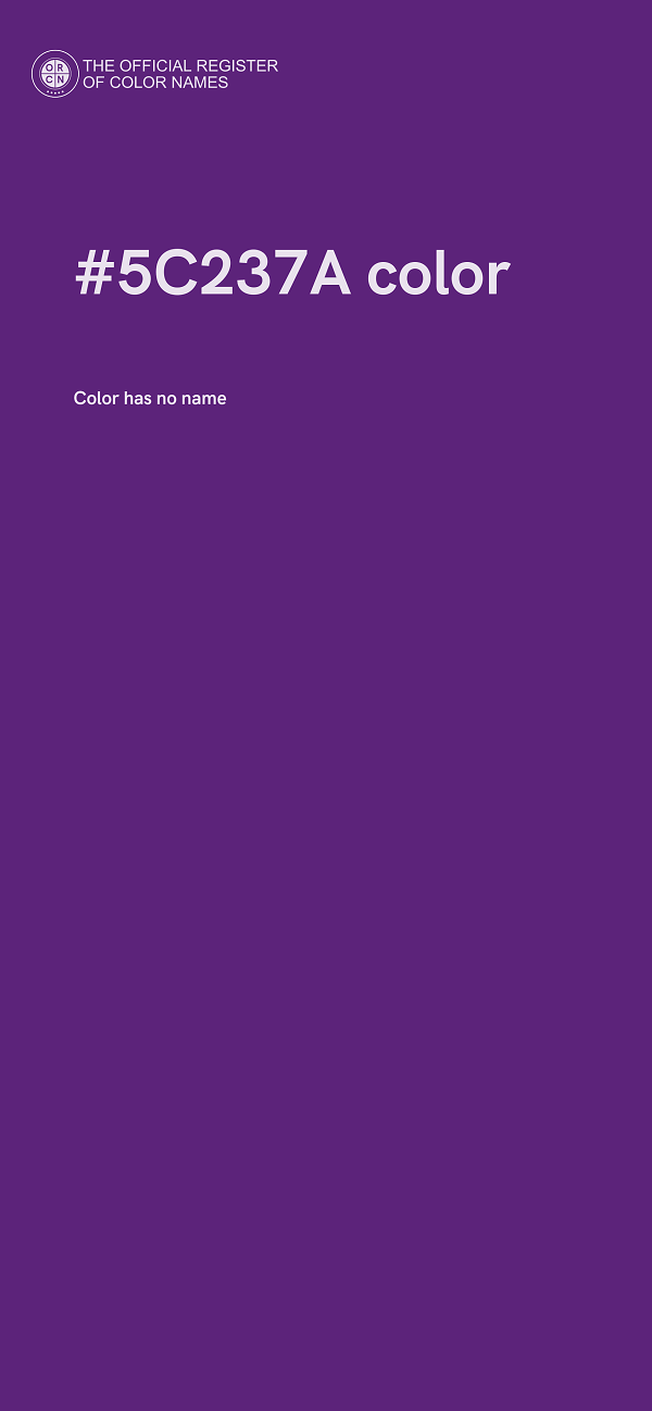 #5C237A color image