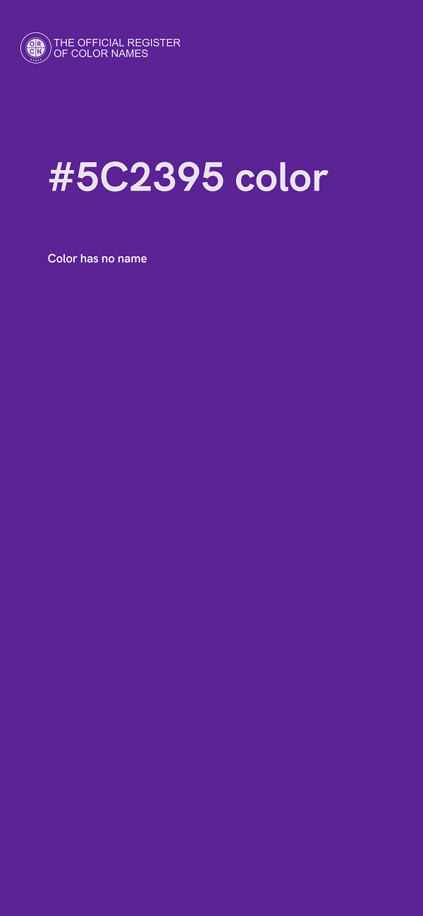 #5C2395 color image