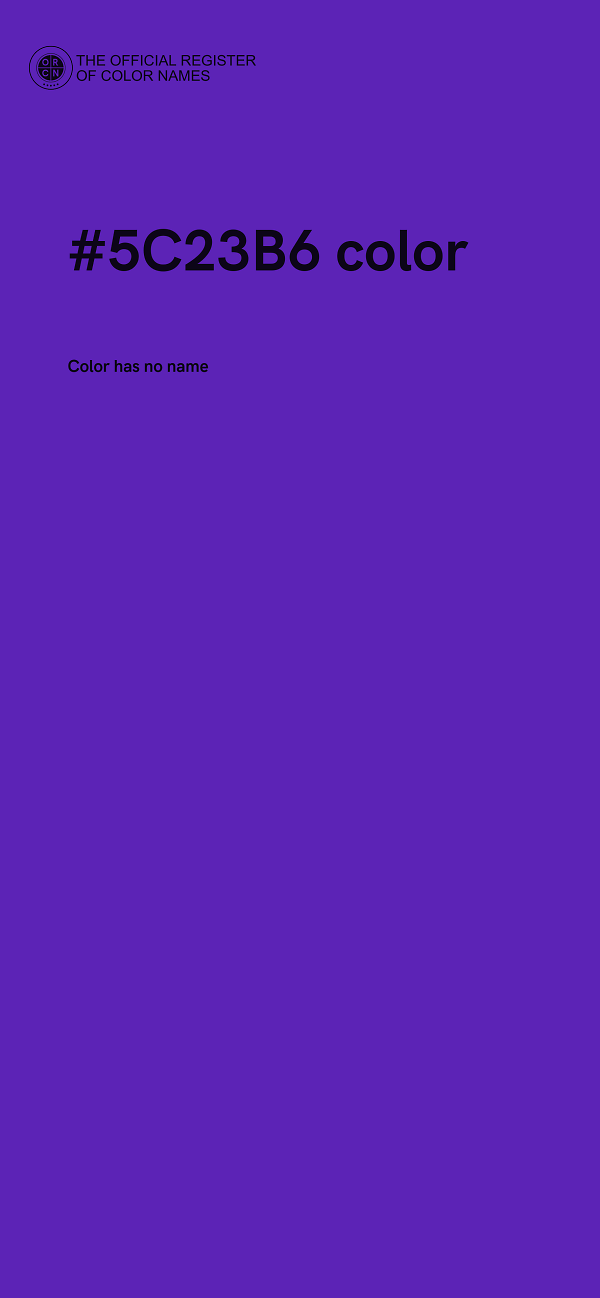 #5C23B6 color image