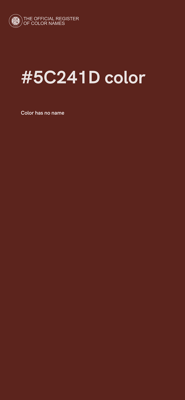#5C241D color image