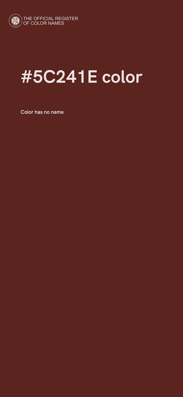 #5C241E color image