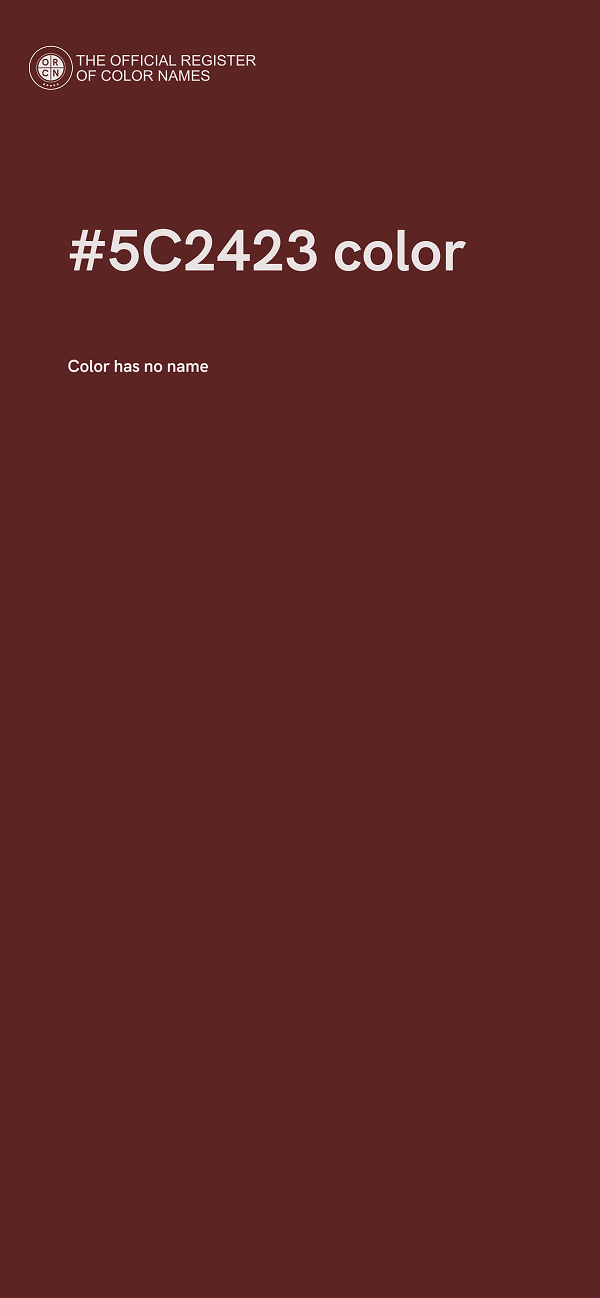 #5C2423 color image