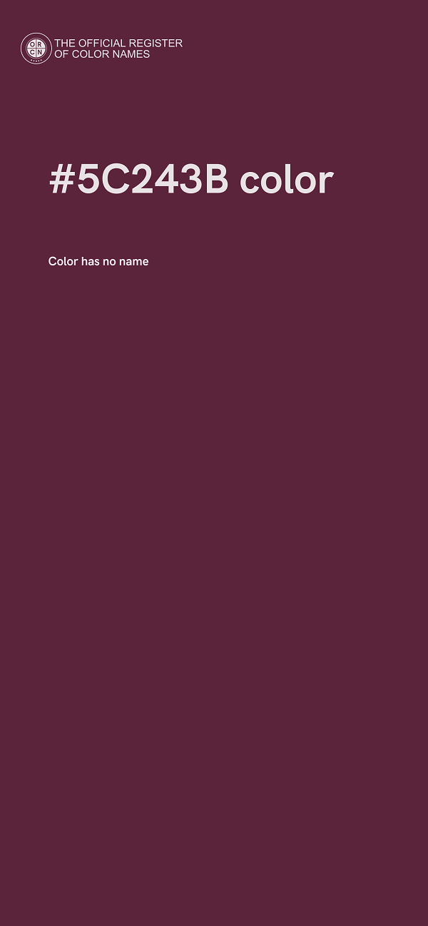 #5C243B color image