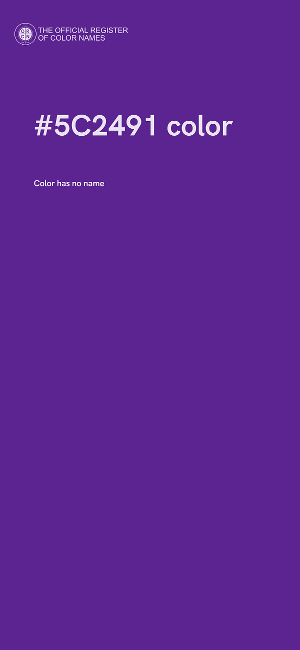 #5C2491 color image