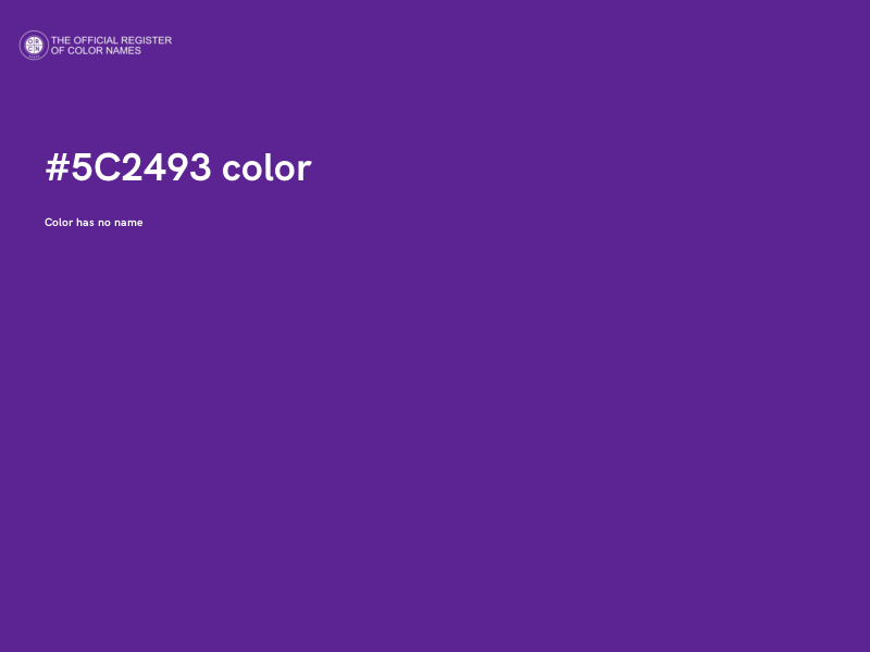 #5C2493 color image