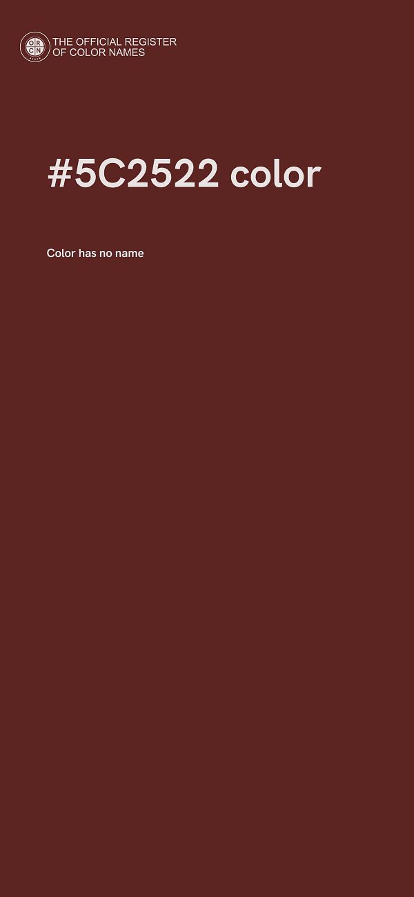 #5C2522 color image