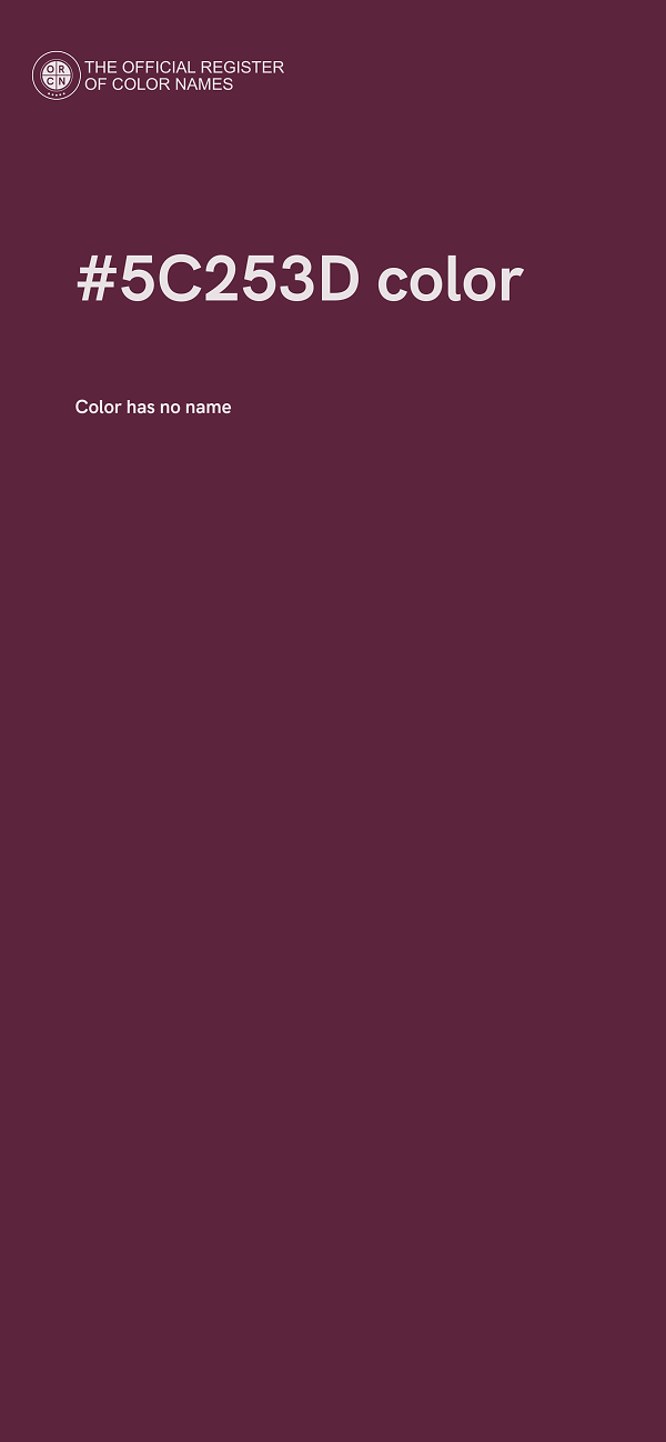#5C253D color image