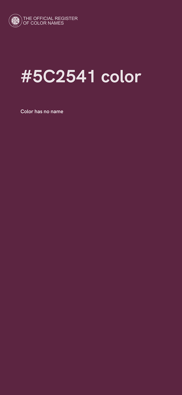 #5C2541 color image