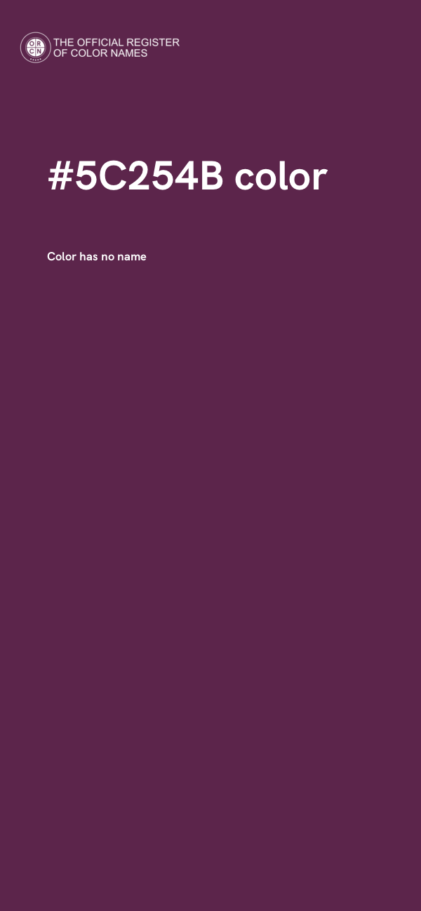 #5C254B color image