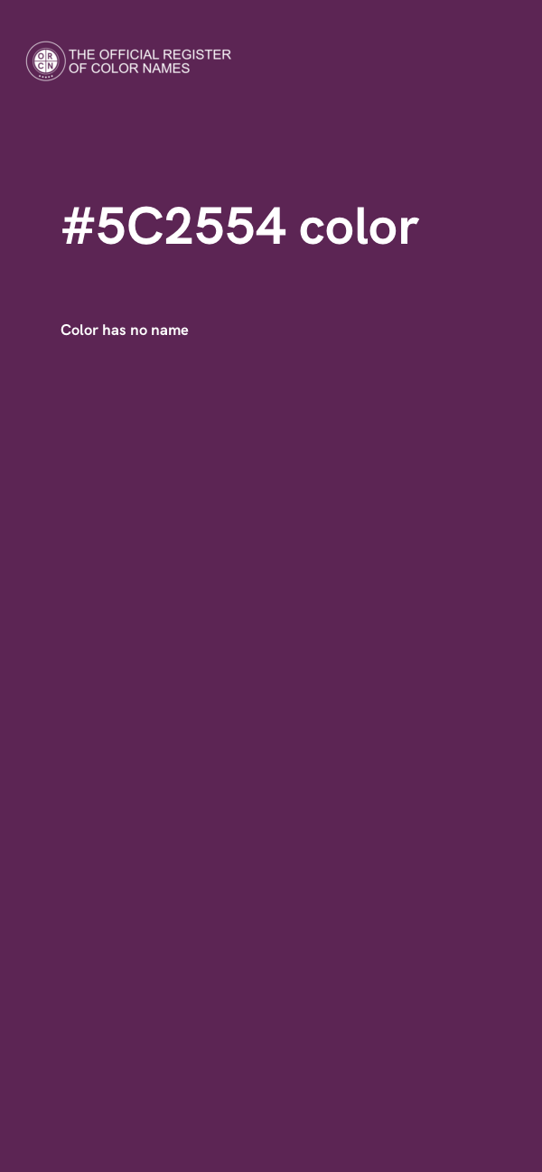 #5C2554 color image