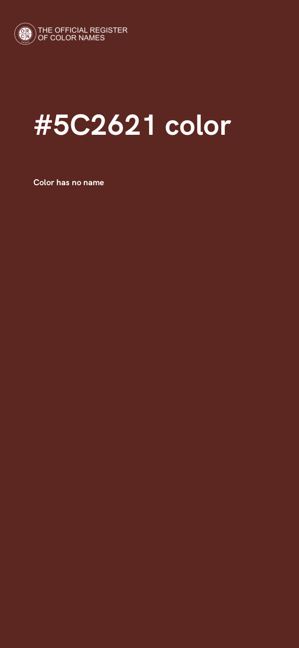 #5C2621 color image