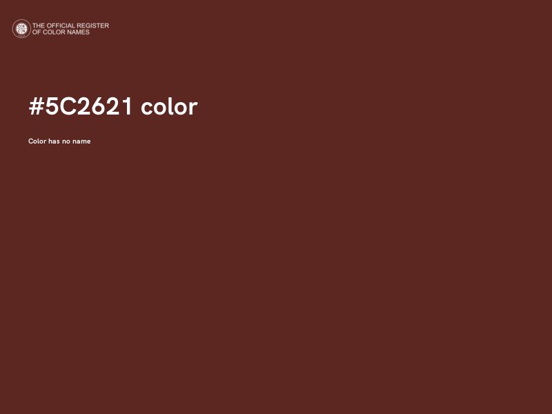 #5C2621 color image