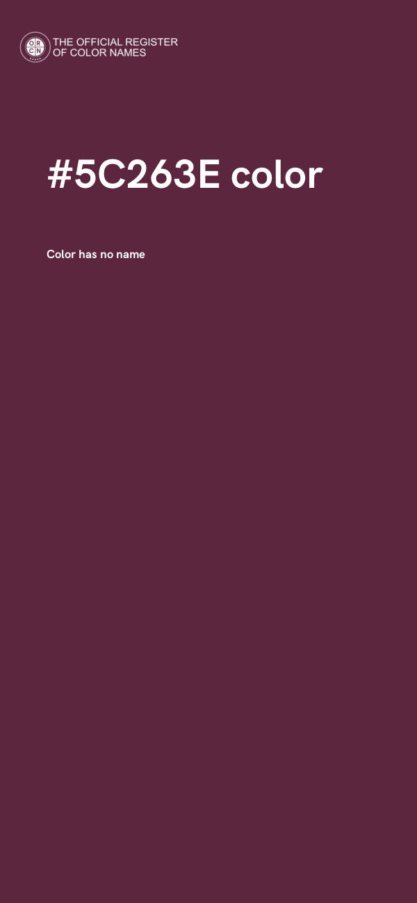 #5C263E color image