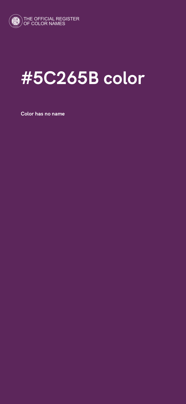 #5C265B color image