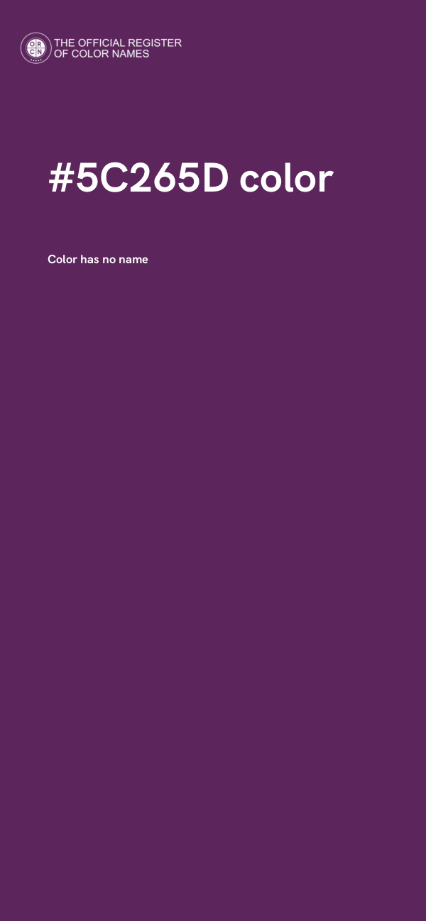 #5C265D color image