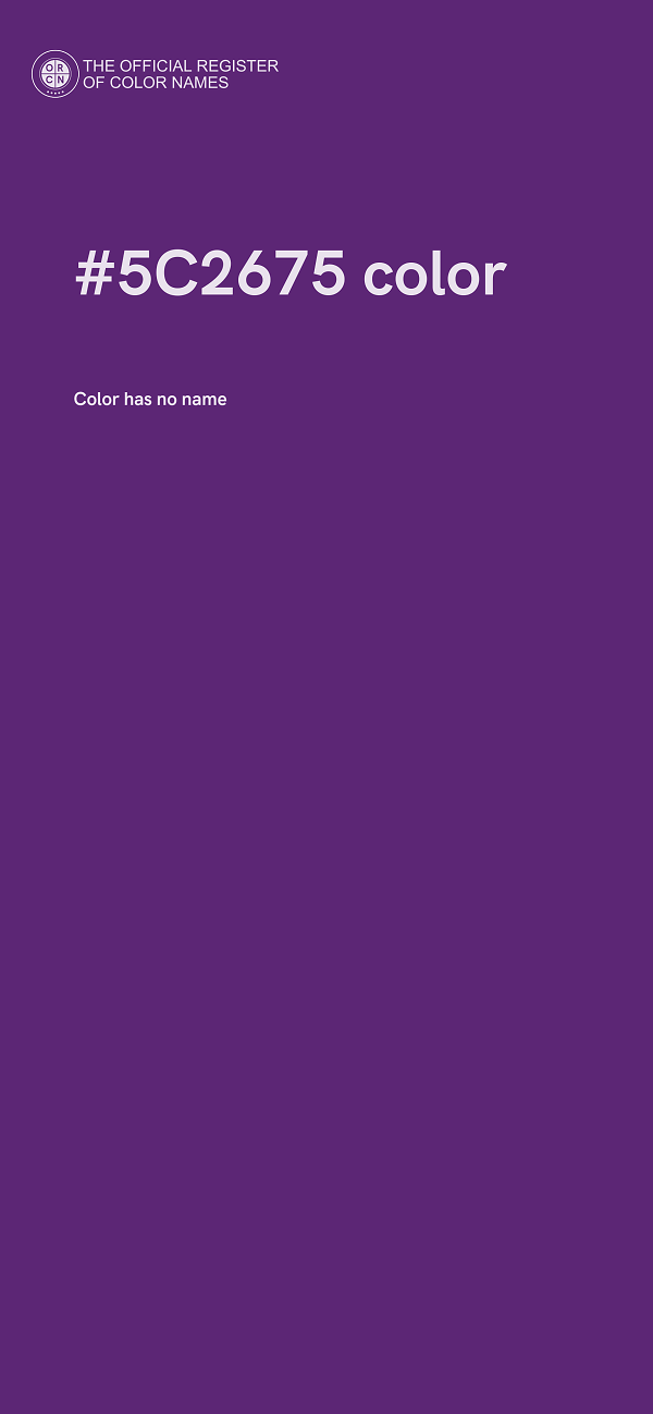 #5C2675 color image