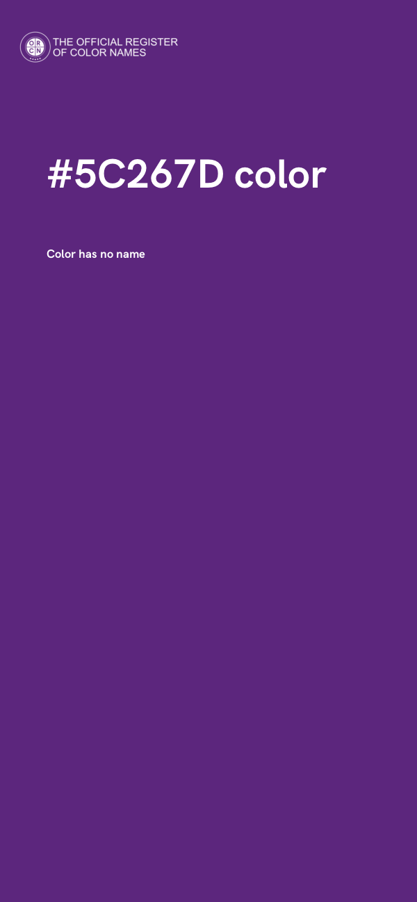 #5C267D color image