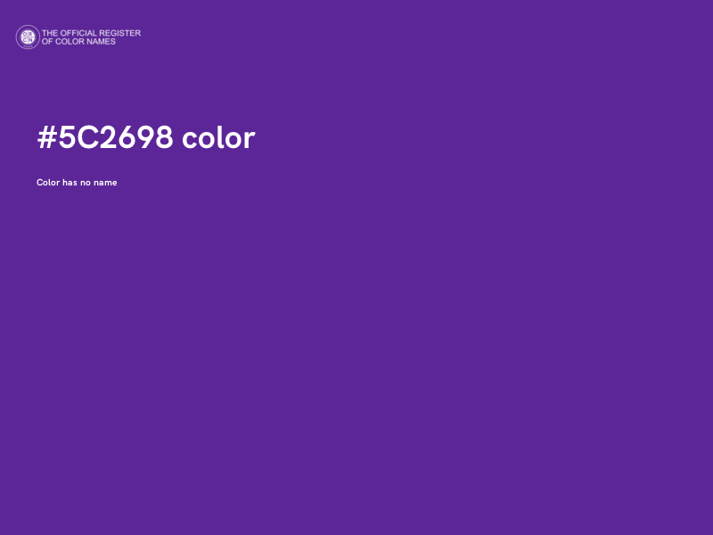 #5C2698 color image