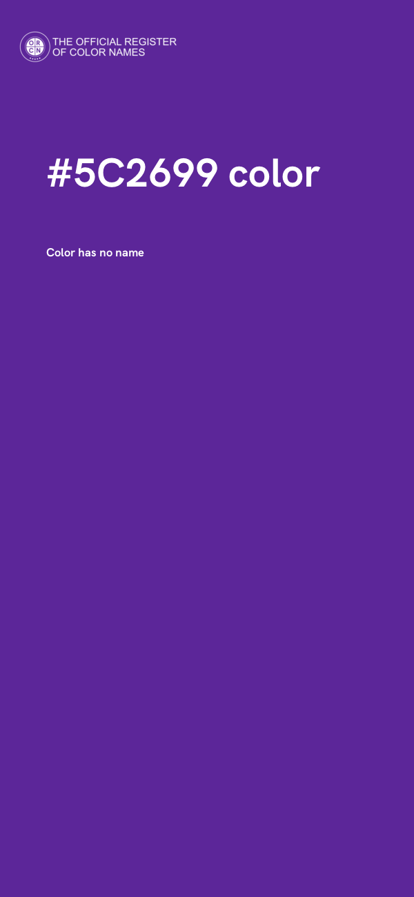 #5C2699 color image