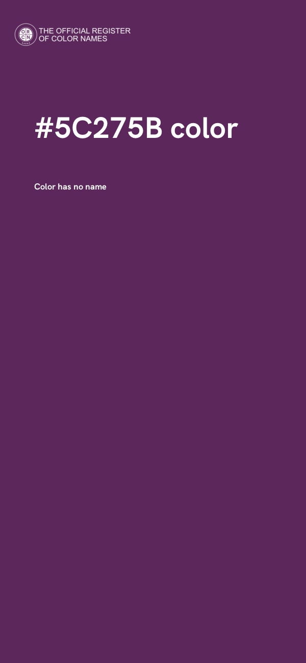 #5C275B color image