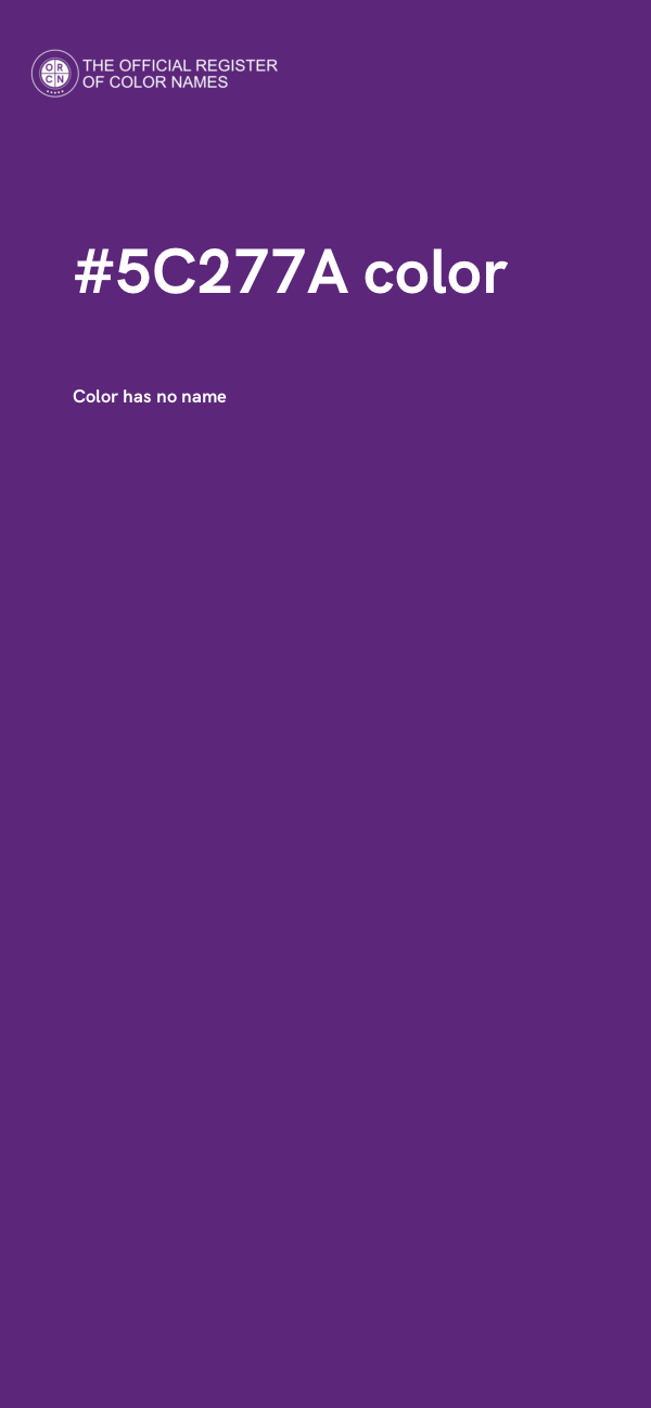 #5C277A color image