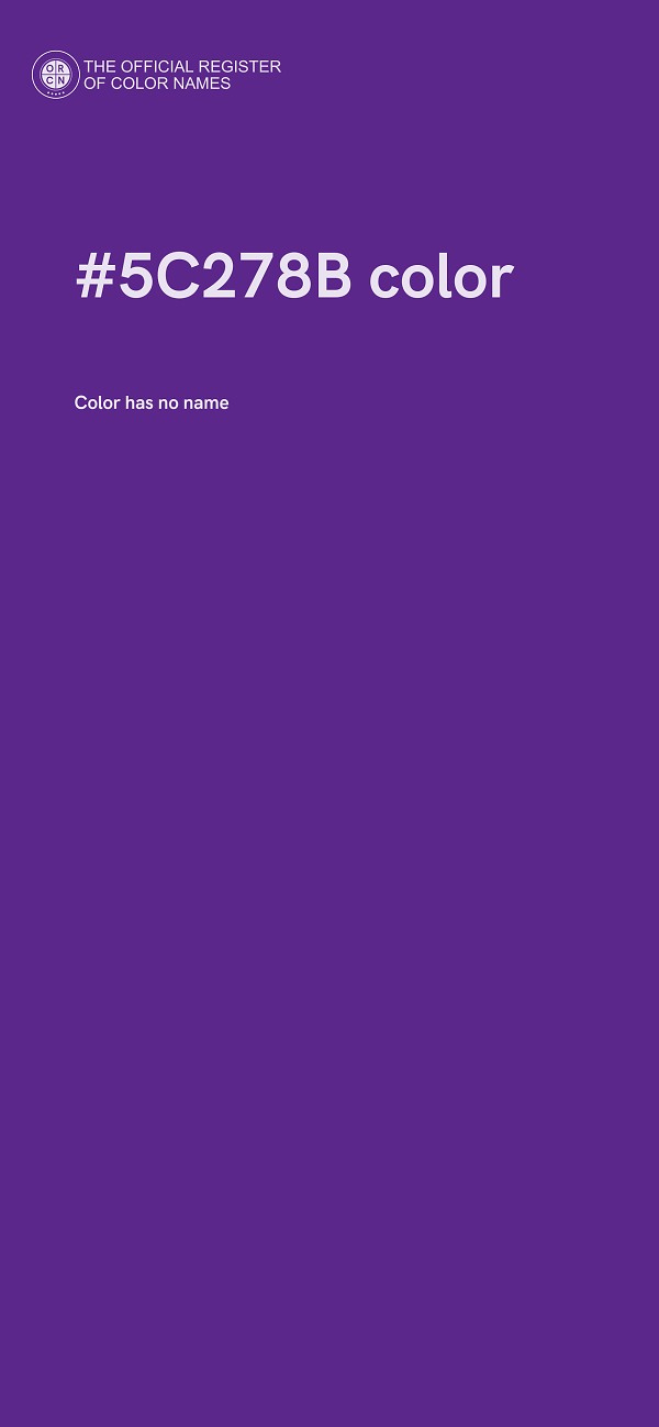 #5C278B color image